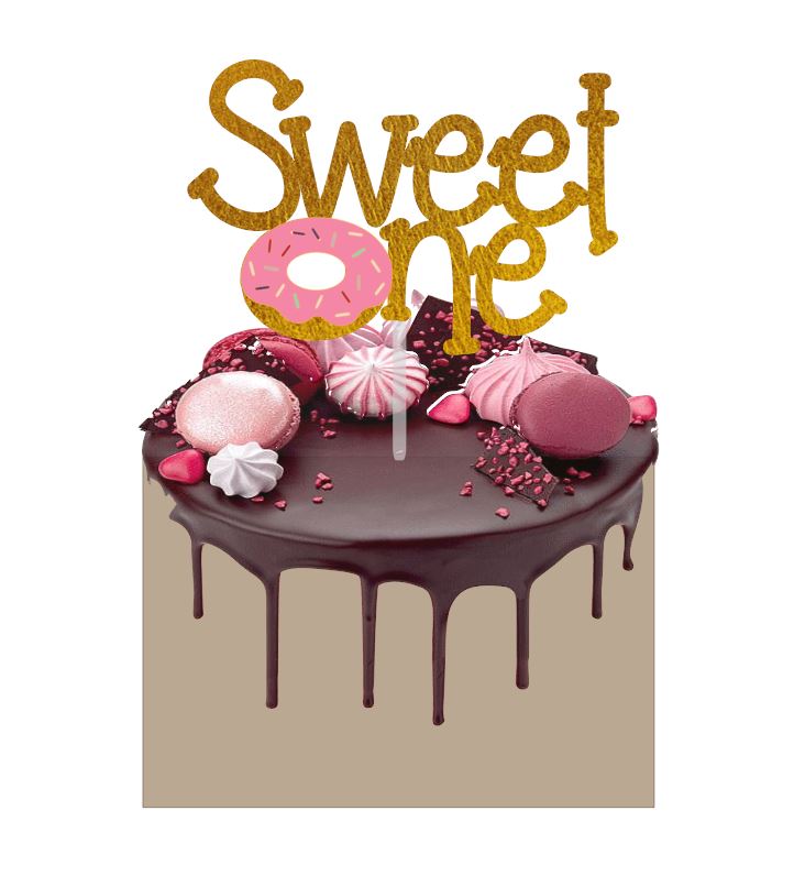 Sweet One Cake Topper – Make It Pop Shoppe
